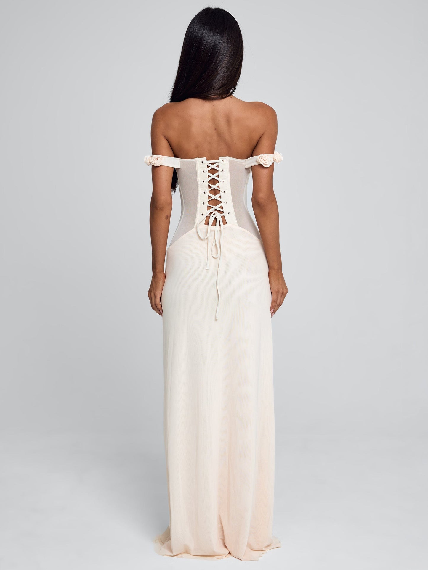 MARCELINE MAXI DRESS BEIGE