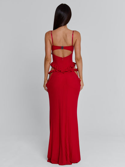 BECK MAXI DRESS RED