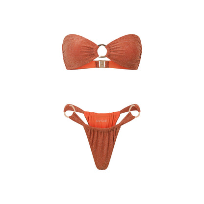 Denver Bikini Top Orange Shimmer