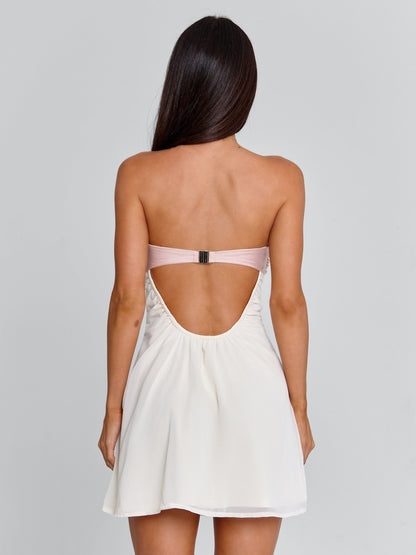 LOVETA MINI DRESS IVORY