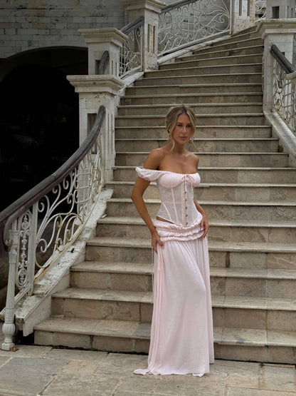 Lubela Maxi Skirt Blush