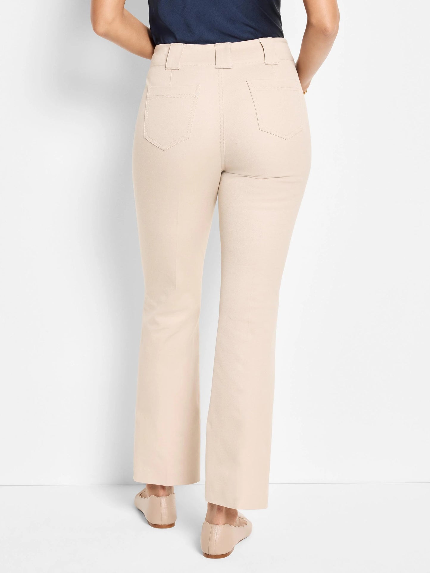 Plaza Demi Boot Cotton Bi-Stretch Ankle Pant