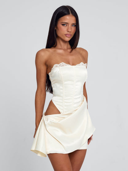 MALOLO MINI DRESS IVORY
