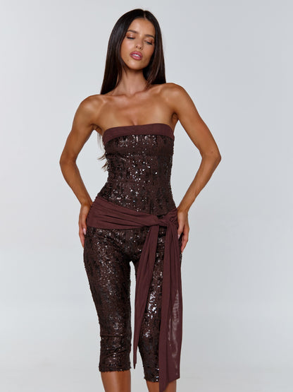Mariella Jumpsuit Chocolate