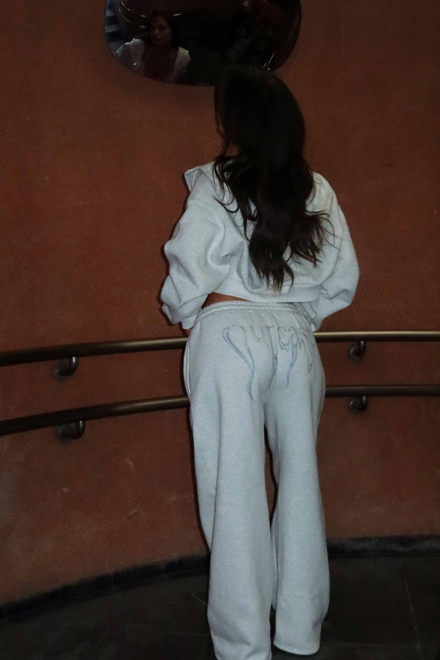 Nya Cropped Hoodie Grey