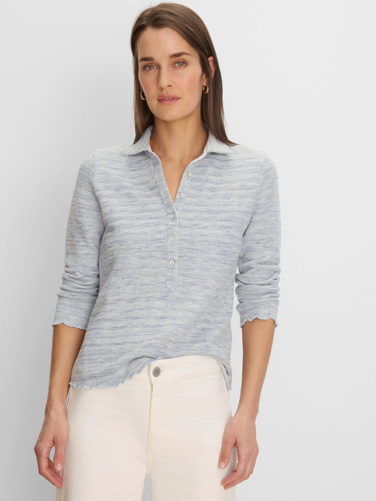 NZT Elbow Sleeve Spacedye Polo