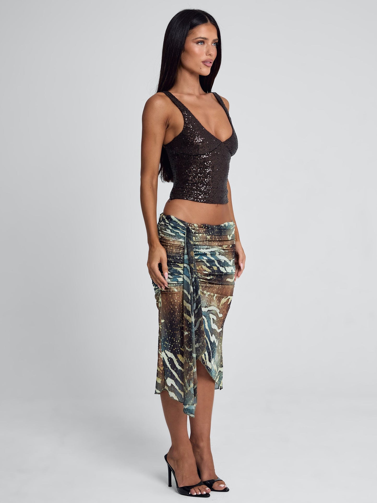 Roei Midi Skirt Mojave