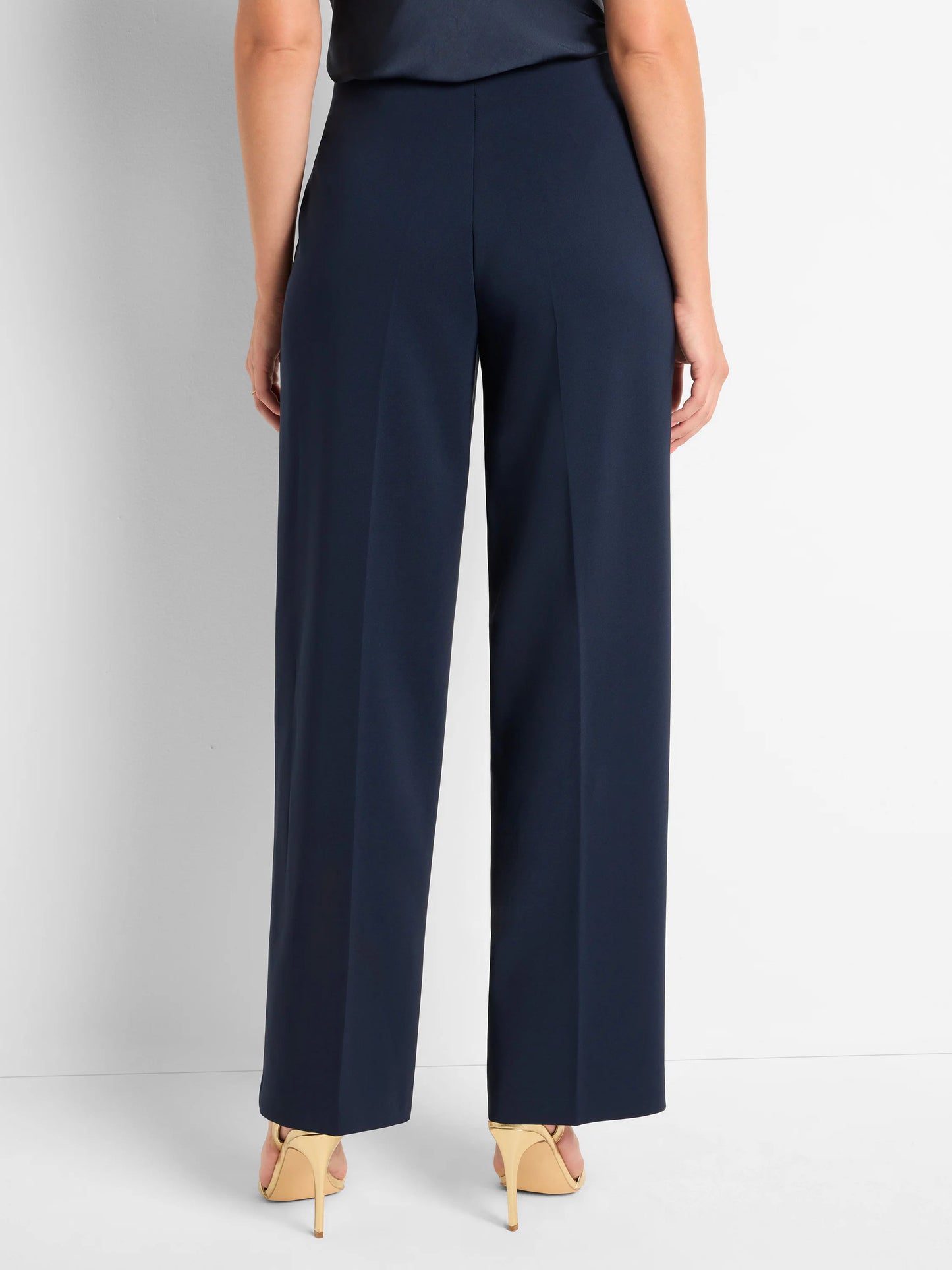 Stretch Knit Lenox Wide-Leg Pant