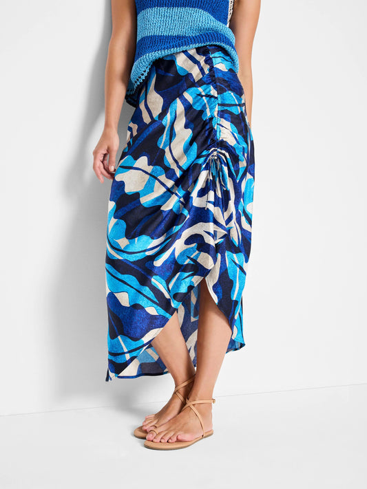 Aqua Surf Side Ruche Skirt