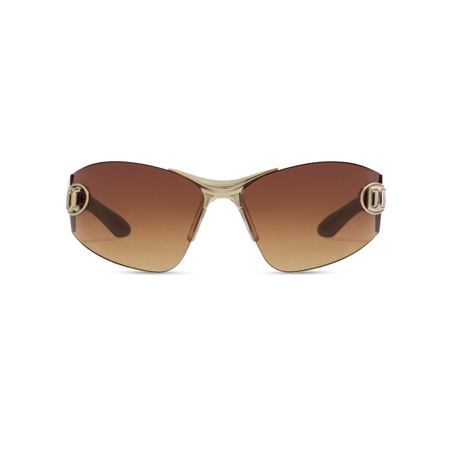 Signature Frameless Sunglasses Tan