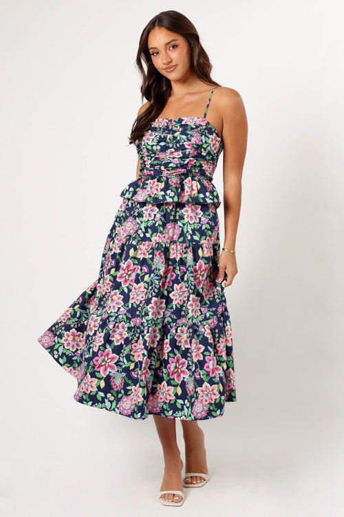 Arlo Midi Dress - Navy